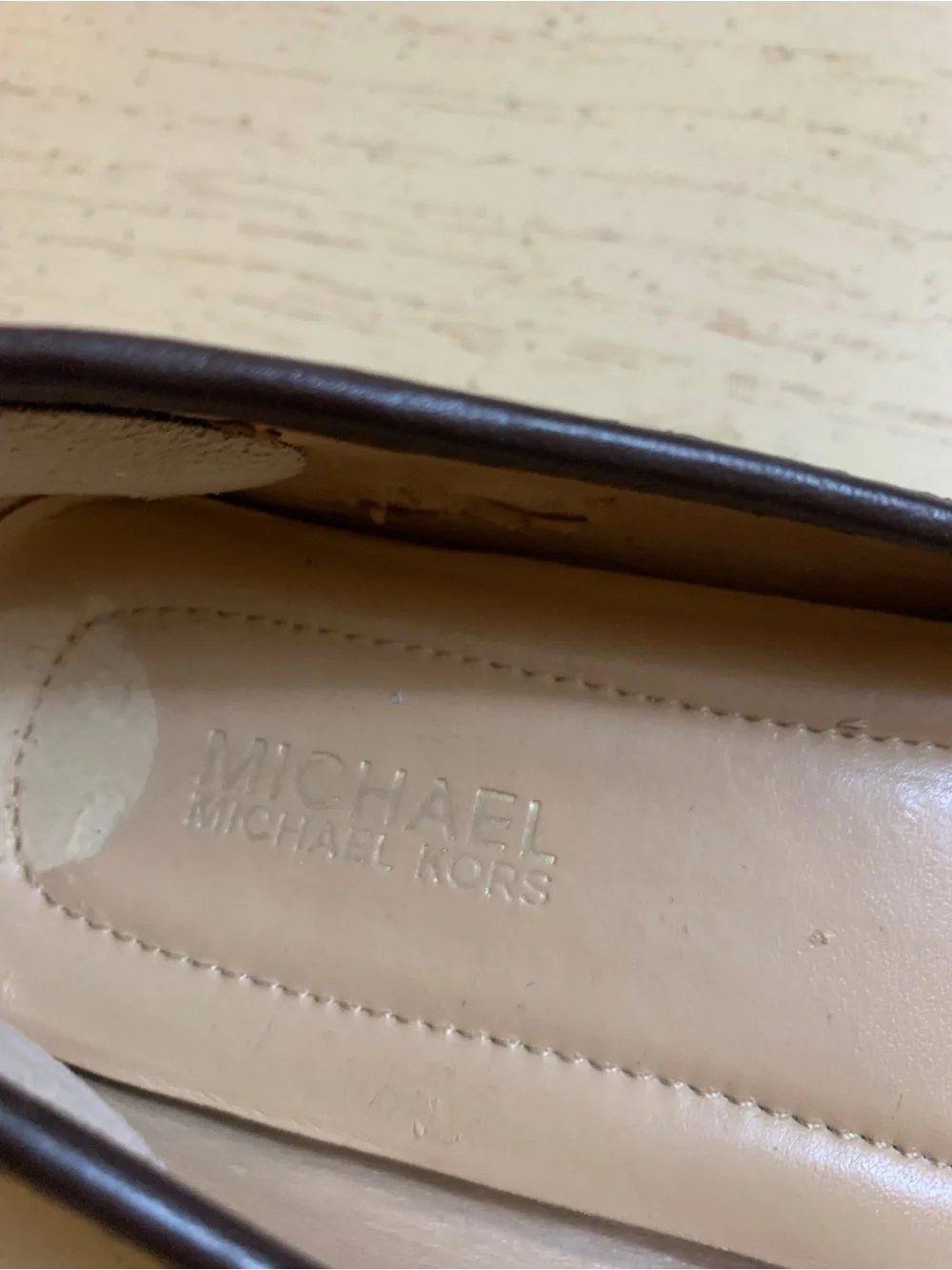Michael Kors Hamilton monogram jacquard loafers size 8